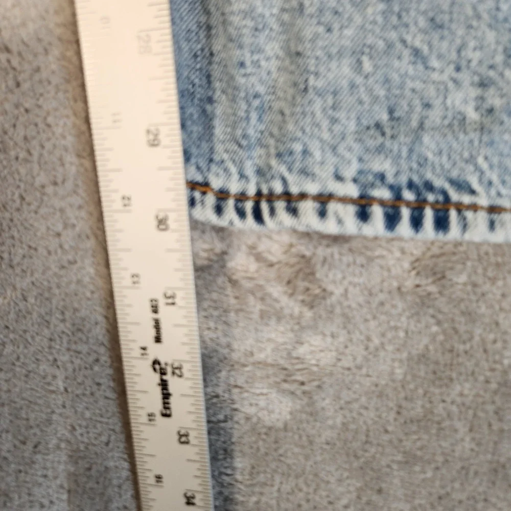 Levi's 505 Jeans Mens 38x29 Light Wash Premium Straight Fit Selvedge ID
